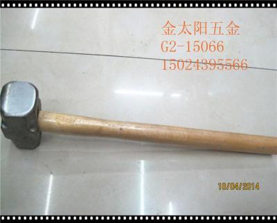 Wooden handle octagonal hammer flat tail hammer