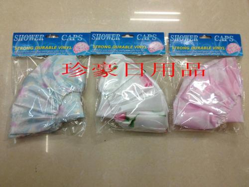 satin shower cap order card printing shower cap waterproof shower cap shampoo cap rag