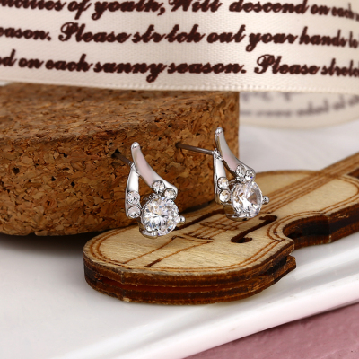 Korea Korean earrings treasure the most best selling earrings sweet cute drop female Austria crystal earrings earrings A66