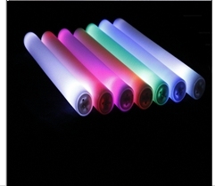 Glowing mercifully stick colorful flash sponge stick our wholesale large LED electronic glow stick concert