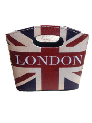 European storage basket, English PU leather exquisite high-end gift magazine box storage box accessories box