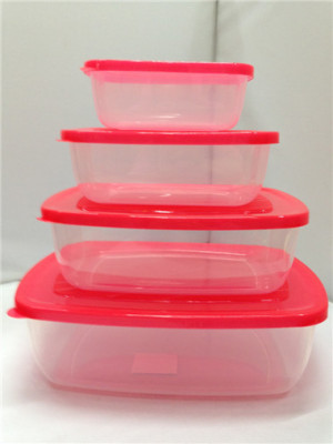 Plastic lunch box food container storage box lunch boxes wholesale supermarket supply wholesale 13A-163-4