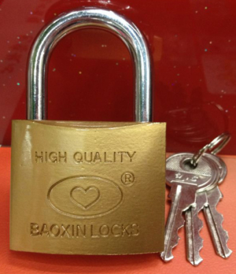 Lock, the padlock a word copy 'Golden locks