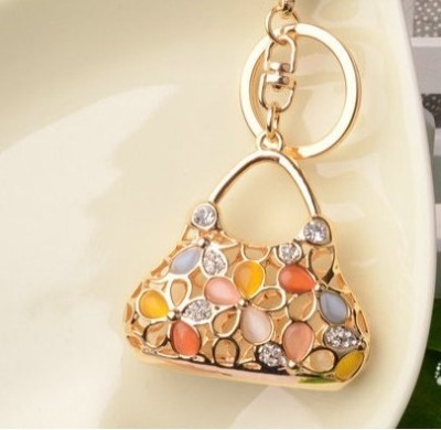 The bag key Koudian diamond diamond drill Keychain alloy car KEYCHAIN GIFT Keychain bag Pendant