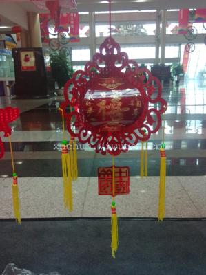 Chinese dream LED solar new year festive lantern paper lanterns glow toy Lantern postage generation