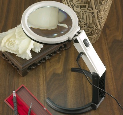New Accordion with 10 LED desk Magnifier holder-type external power supply-drive-type magnifying glass