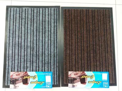 Non-slip PVC double-striped fine absorbent carpets
