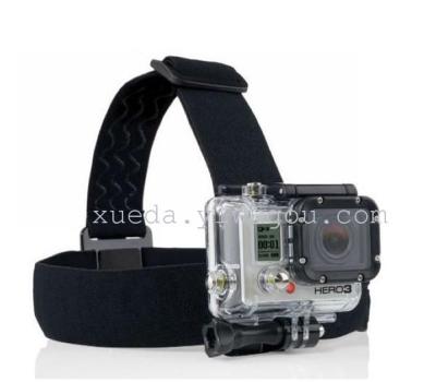 Gopro camera type-a head with 3 rows of transparent high quality slip resistant rubber helmet hero camera