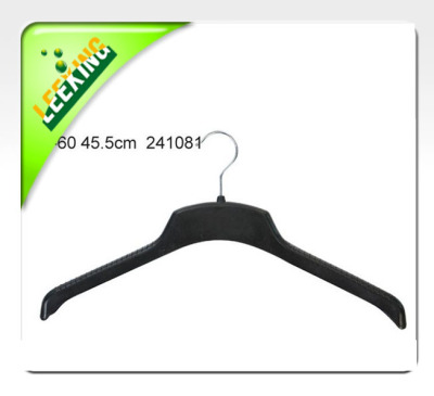 The black hook hanger clothing store plastic hangers
