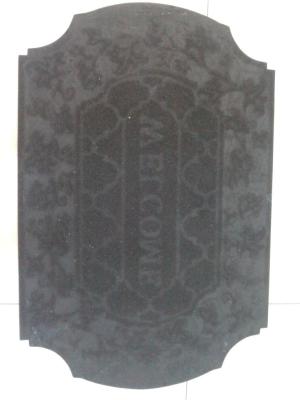 Villa door mat door mat rubber pads rub wear-resistant anti-slip flocking leather printing floor mat