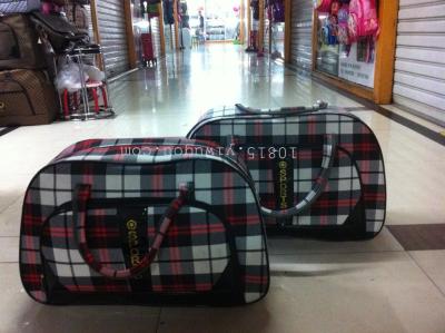 Semicircle with trendy new travel bag handbag travel bag Plaid bag