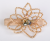 Korean Comb Duck clip handmade Crystal flowers hair accessories