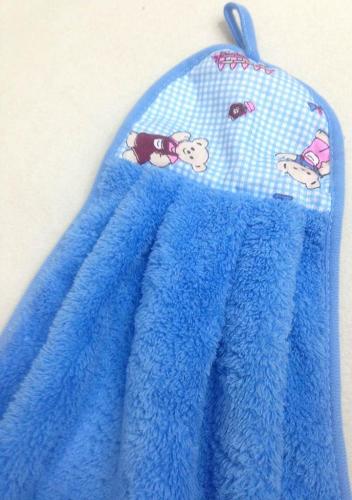 south korea water absorbing kitchen coral fleece hand towel hand towel towel hanging q3251