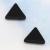 Black triangle magnetic earrings boys magnetic earrings non-pierced earrings