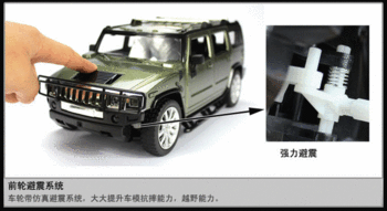 Hummer Super day-1:12 rechargeable r/c cars equipped with simulation of car toys for children
