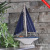Small Simple Sailing Boat Mediterranean Style Solid wood Sailing Boat MA09010-2