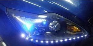 Car tuning, LED, eyes lights eyebrow lights