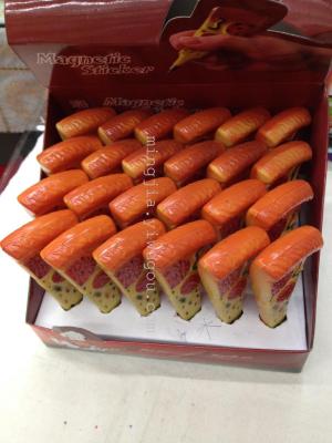 Korea stationery fruit pizza ballpoint pens, fridge magnets creative cute gifts