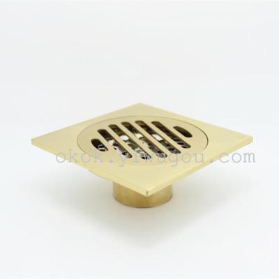 Copper drain vertical stripes and odor-resistant pest control spring core pure copper the highest quality 021