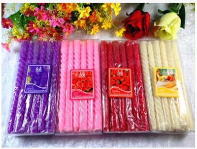 Pu color 8-inch threaded rod thread wedding package romantic candle-light dinner candles