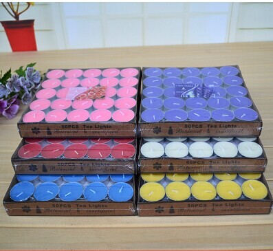 Aromatherapy smokeless color 12 grams of small round aluminum tea lights