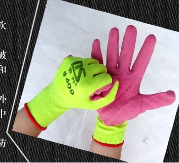 Latex Foam Gloves Non-Slip Wear-Resistant Industrial Protective Gloves Rubber Coated Gloves One Product Dropshipping