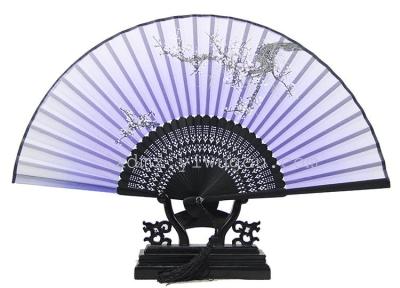 Manufacturers selling hand-painted silk bamboo silk fan fan fan fan a smiling fan