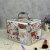 Guan Yu PU leather material Korean version of high-end fashion multilayer ladies portable makeup jewelry box customized