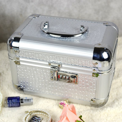 Guanyu nil mobile double locks the mirror jewelry wholesale jewelry box Professional aluminium cosmetic case