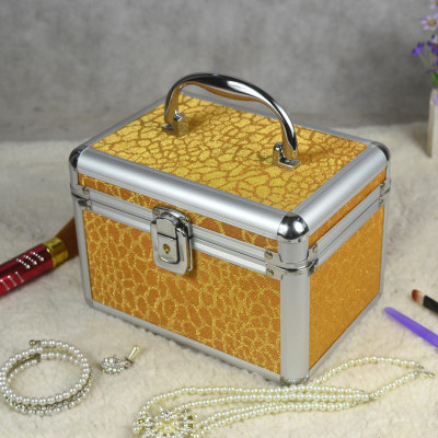 Guanyu factory direct jewelry storage box Korea three sets of mobile beauty case travel special storage box