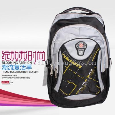 Korean primary school 1-3-6 grade boys and two-color backpack shoulder burden on ultra-light 613