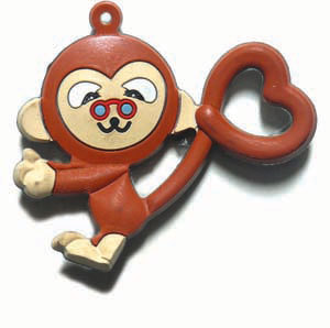  الثلاجة  PVC soft monkey gift-lscbt106a magnetic stickers