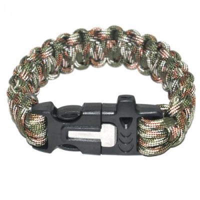 Sparking outdoor survival bracelet parachute cord safety rope lifeline escape outdoor equipment