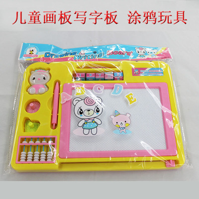 3018 children sketchpad and write graffiti toy cartoon color magnetic drawing board factory wholesale