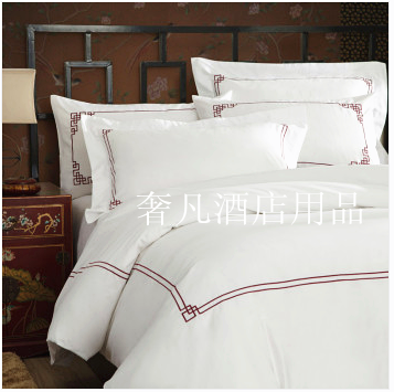 Zheng hao hotel supplies embroidered bedding set cotton 1.8 m bed four piece - five - star hotel