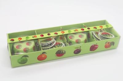 Green lovely mini package cake gift box set cake paper holder + toothpick