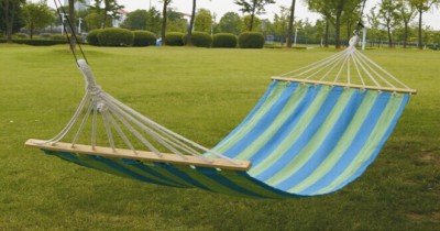 Unmoving, outdoor A13 thicken cotton canvas single hammock with a stick 2 X0.8 m