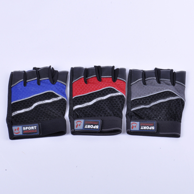 Hundreds of Tiger sports gloves. outdoor anti-slip fitness half-finger mitts. hiking cycling reflective gloves