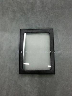 Custom-made Litchi pattern glass Windows that open jewelry boxes