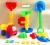 Baby playing in beach sand toy set children toy hourglass sand shovels sand machine tools