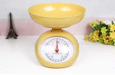 White circular kitchen weigh nutrition scale baking scale food scales electronic scales