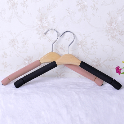 Wood sea anti-sliding rubber coat rack coat rack hanger hangers padded clothing store wholesale