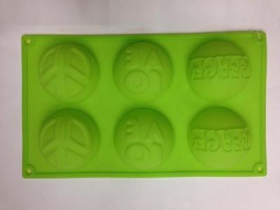 6 even the assorted smiley silicone Cake Pan baking tools cake mold