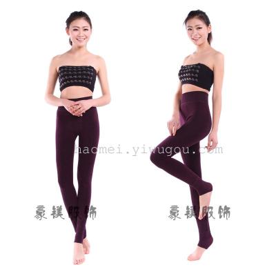 Colorful cotton does not fall down one pants thermal pants
