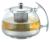 Stainless and heat-resisting glass teapot coffee pot