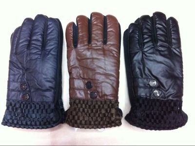 Cycling Gloves Mink Fur Mouth Non-Slip Waterproof Fabric Men's Gloves