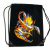 Drawstring Bag Drawstring Backpack Fashionable Backpack Canvas Artistic Clothes Travel Bag