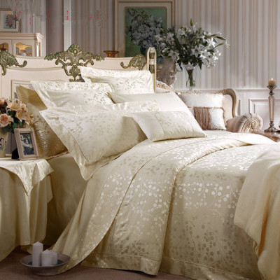 All hotel luxury high-end silk jacquard weaving five Stars Hotel four piece bedding