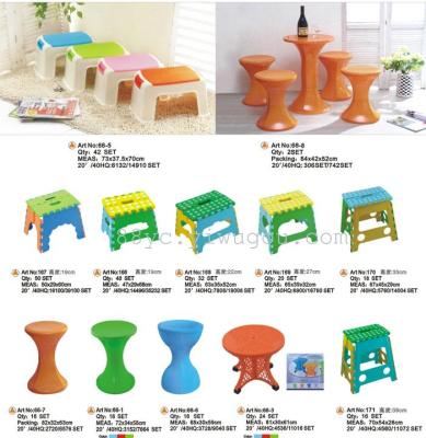Factory direct, all kinds of plastic stool, folding stool, wholesale