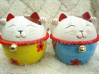 Pot lucky cat ornaments creative lucky cat Office opening housewarming gifts wholesale